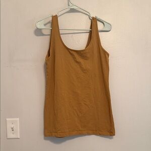 Maurices Fitted Scoop Neck Tan Brown Tank Top [Size: L]